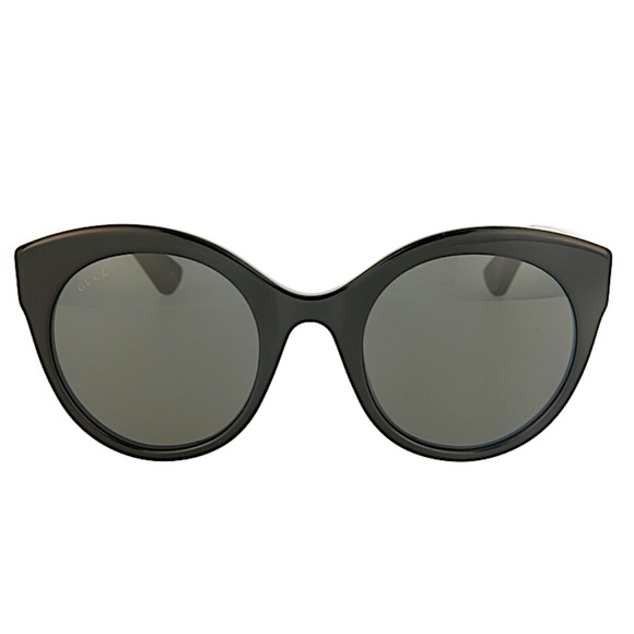 Gucci Black Round GG0028s Sunglasses main image 13